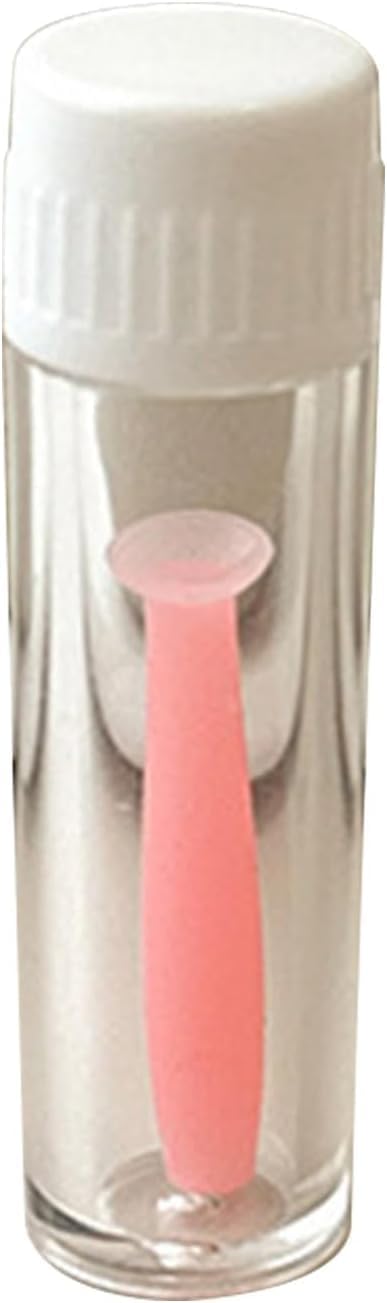 Convenient Soft Silicone Contact Lens Tool Plunger Remover for Soft and Hard Lenses Multipurpose Accessory Soft Contact Lens Helper Tool Contact Lens Care (Pink)